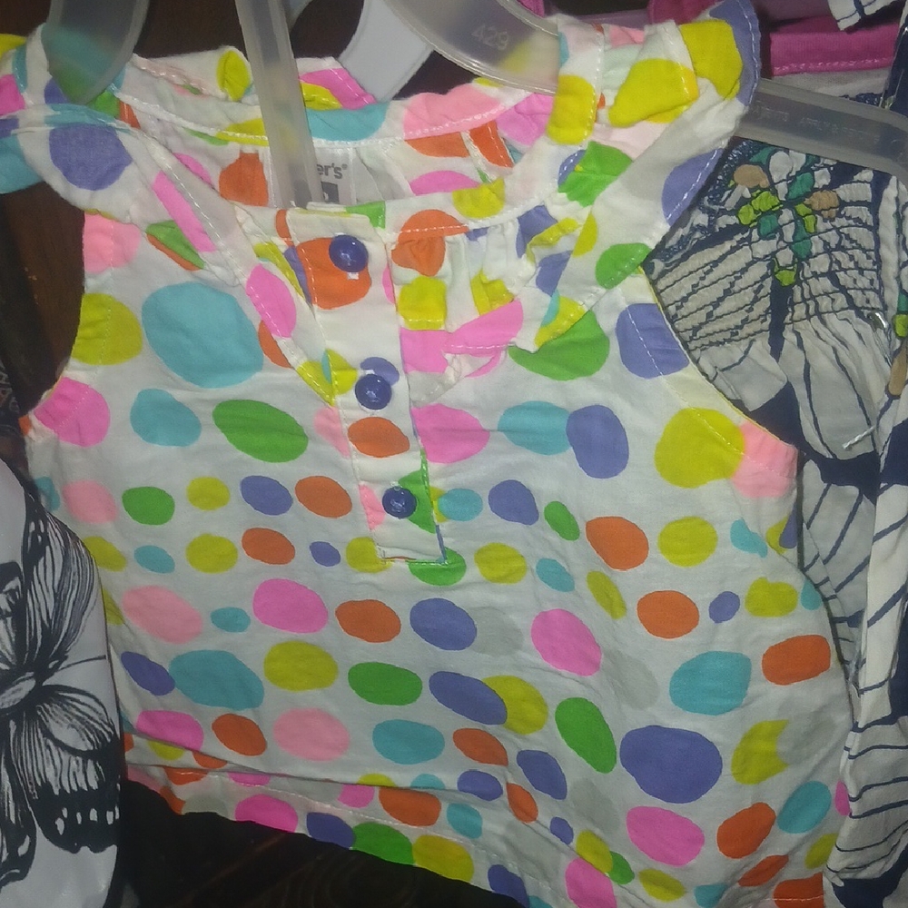 Carter's Multicolor Polka Dot Tank Top